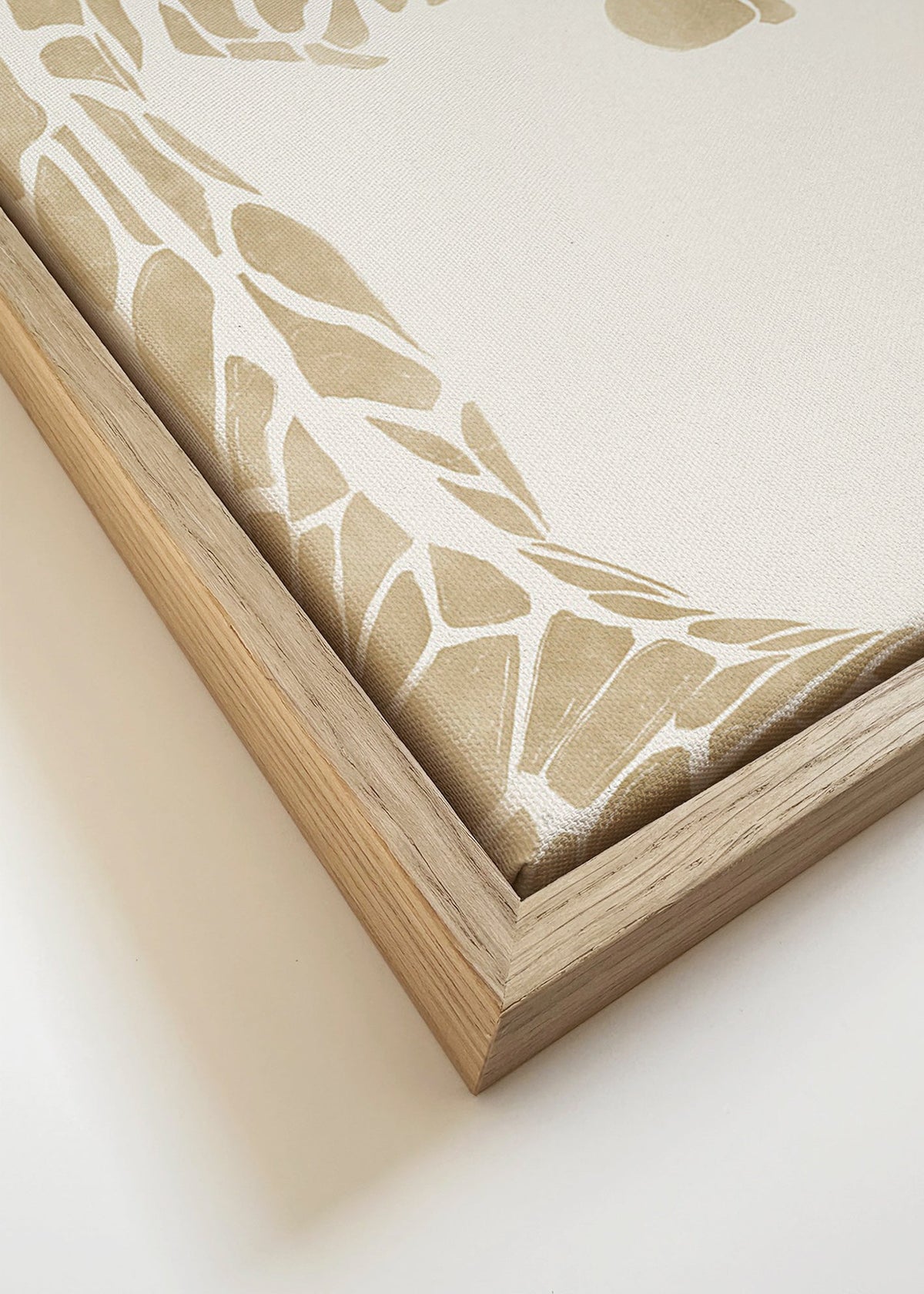 Quadro girafa bege perfil – Canvas detail