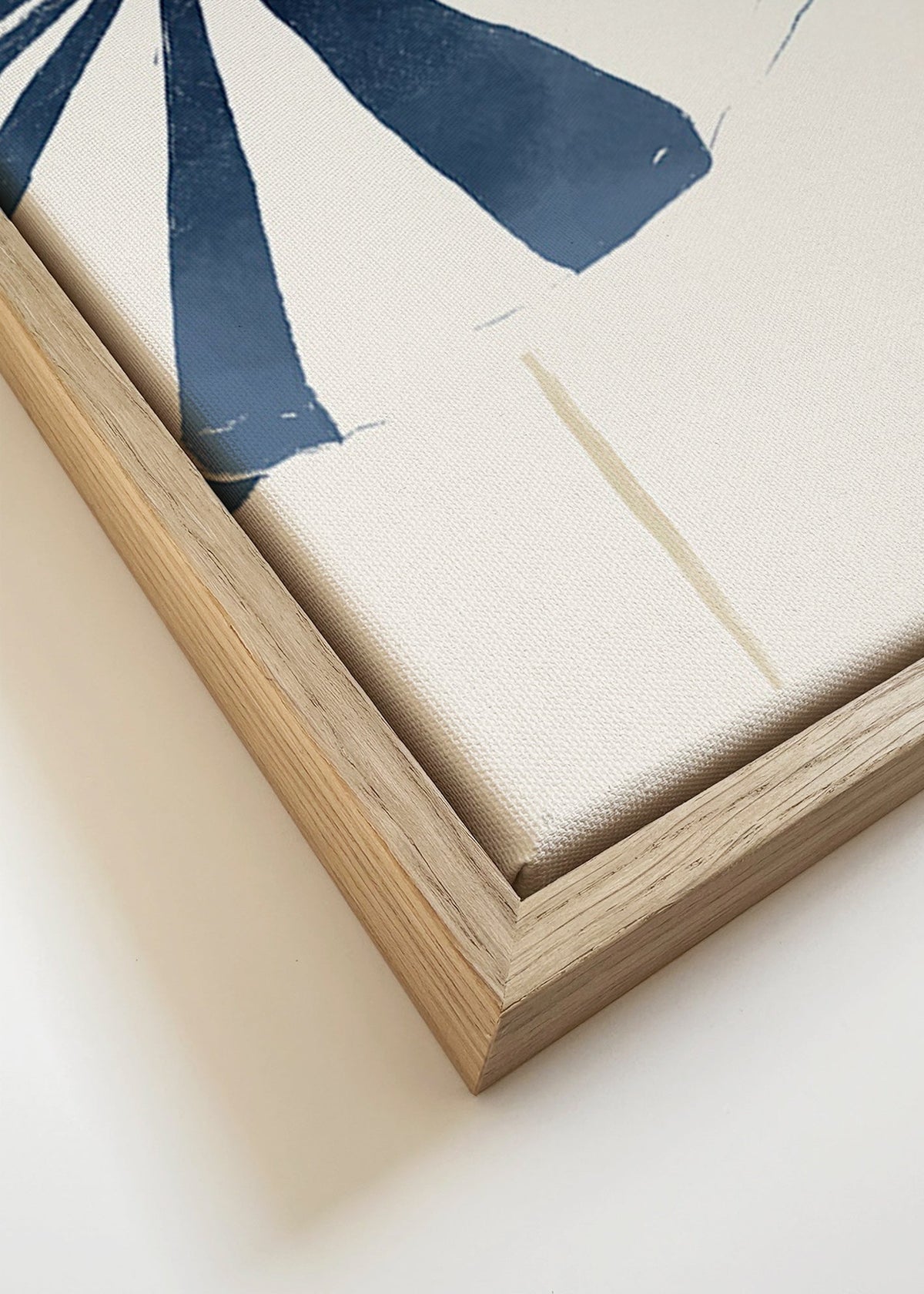 Quadro de paisagem com guarda-sóis minimalistas – Canvas detail