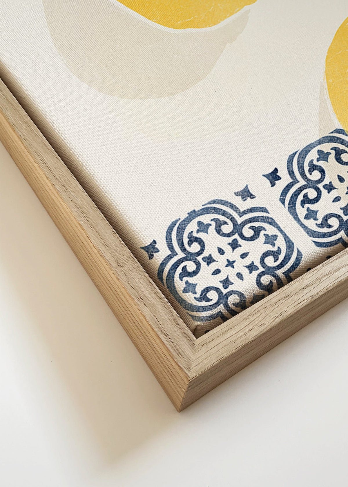 Arte para cozinha com limões e azulejos decorativos – Canvas detail