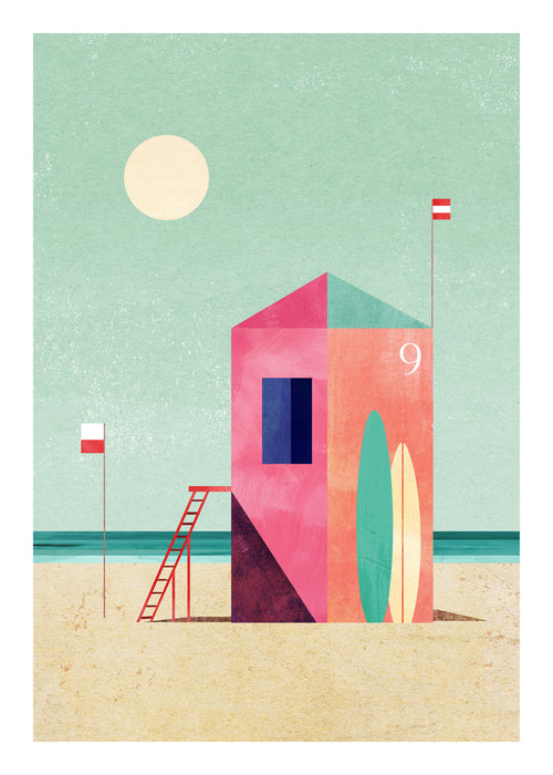 Surf Hut - Unframed art print