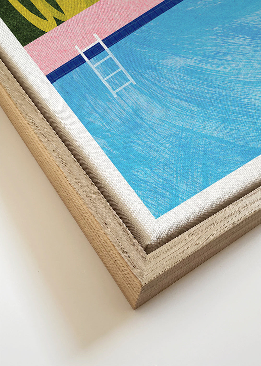 Ilustração piscina junto ao mar