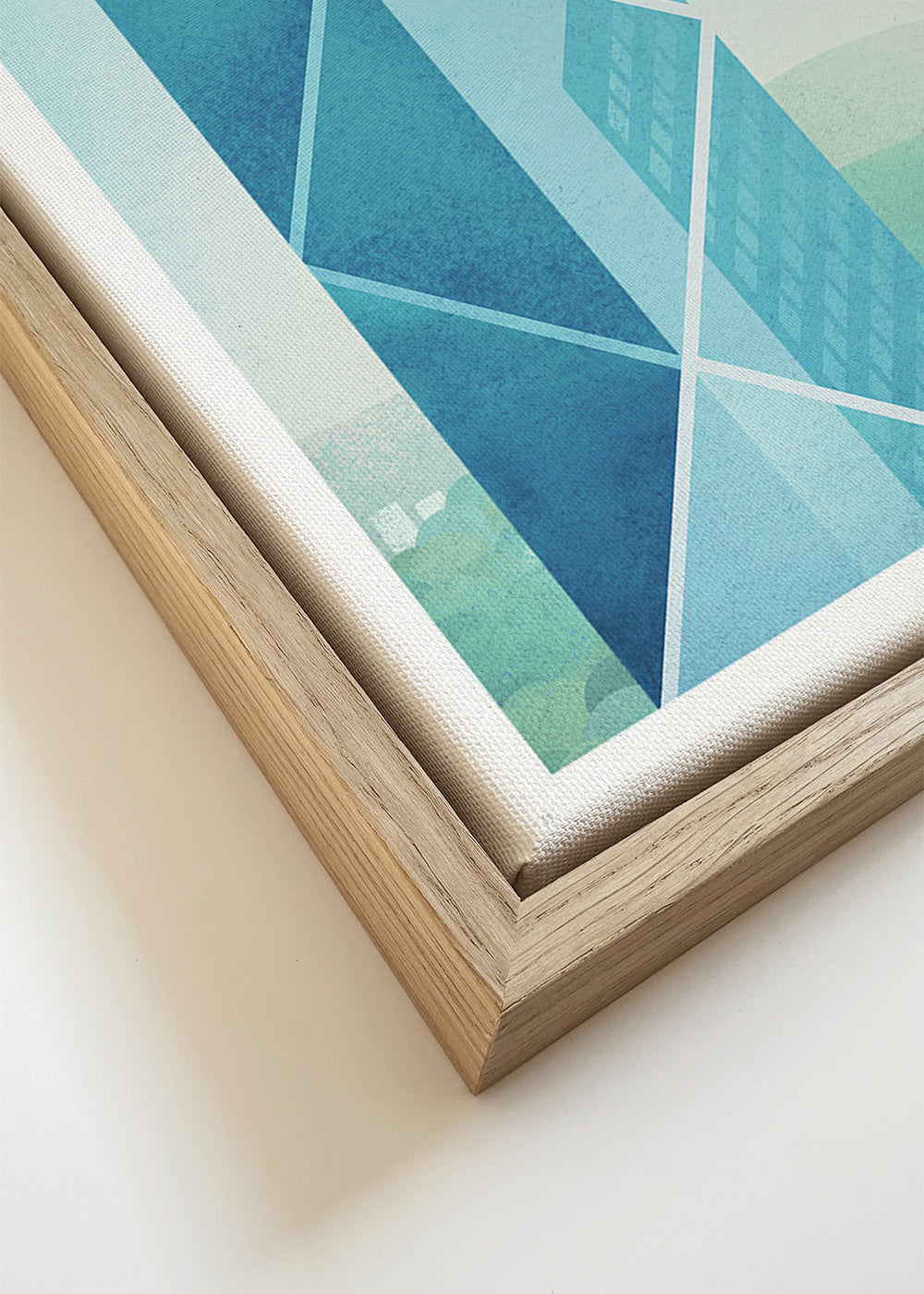 Poster de viagem Hong Kong, skyline minimalista