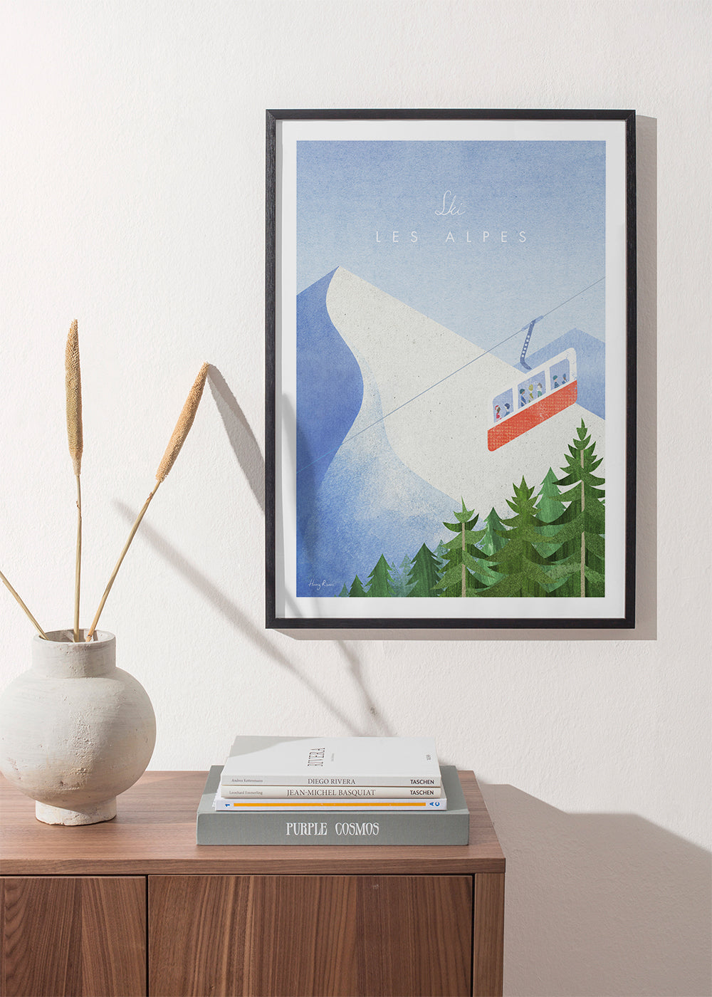 Quadro Alpes com teleférico