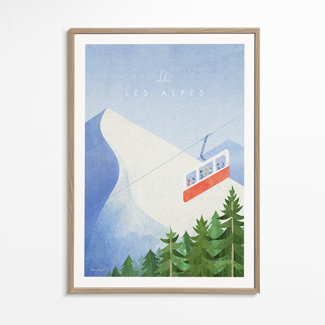 Quadro Alpes com teleférico