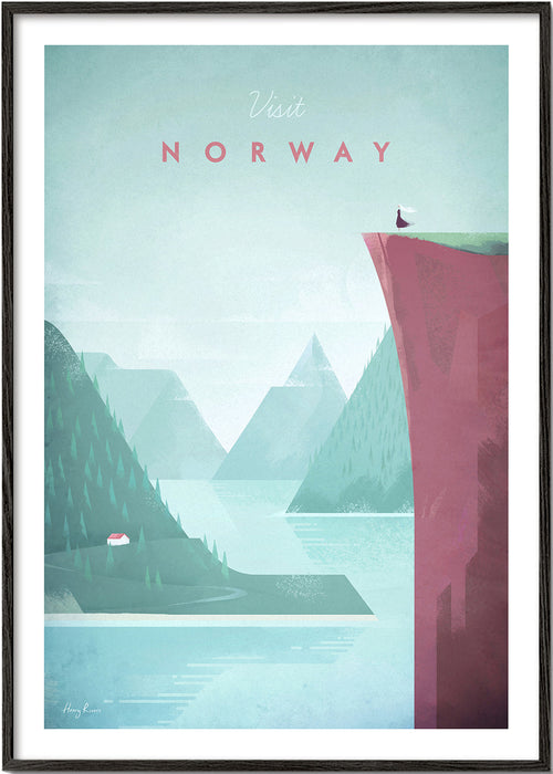 Quadro paisagem: Noruega poster com fiorde