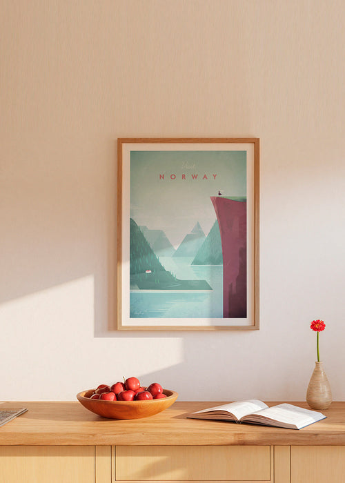 Quadro paisagem: Noruega poster com fiorde