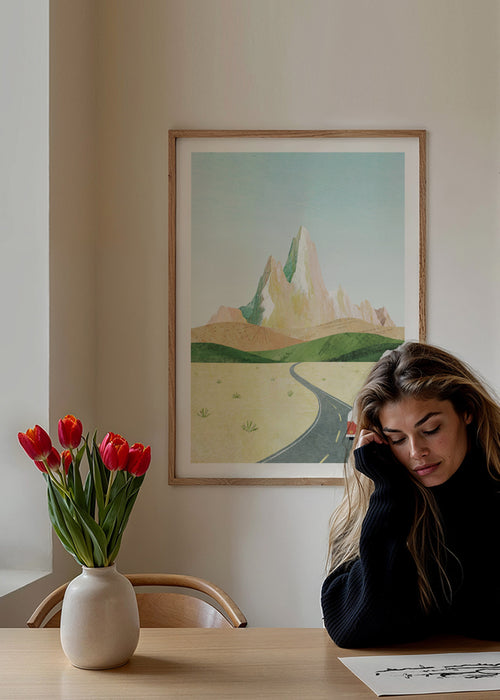 Patagonia - Framed poster in an interior