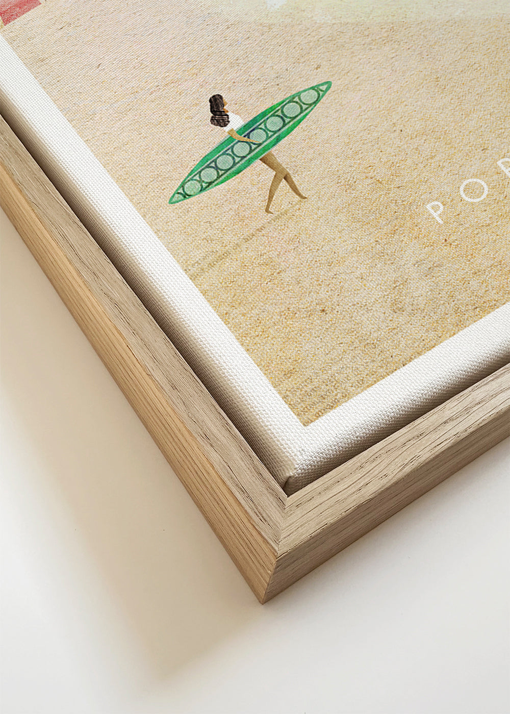 Poster de viagem Portugal — ilustração de praia