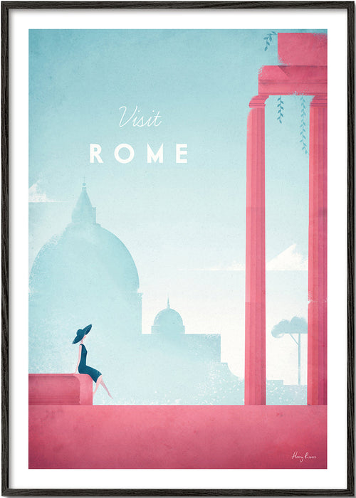 Poster de cidade: Roma em tons pastéis