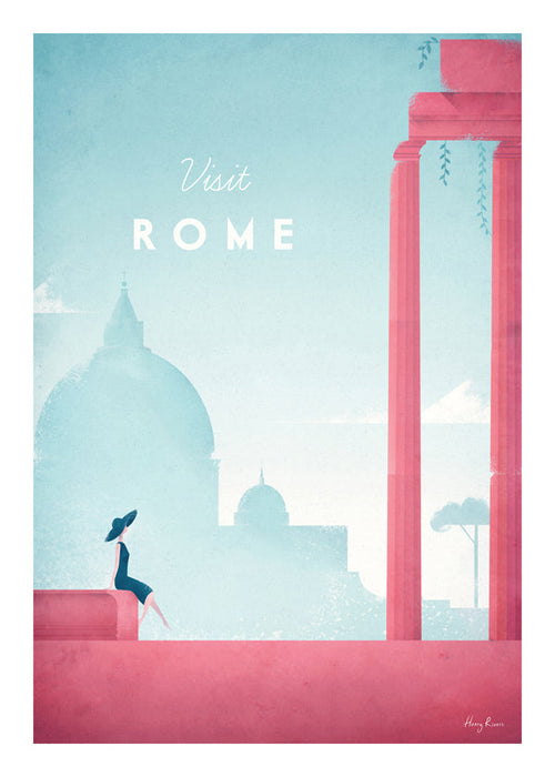 Poster de cidade: Roma em tons pastéis