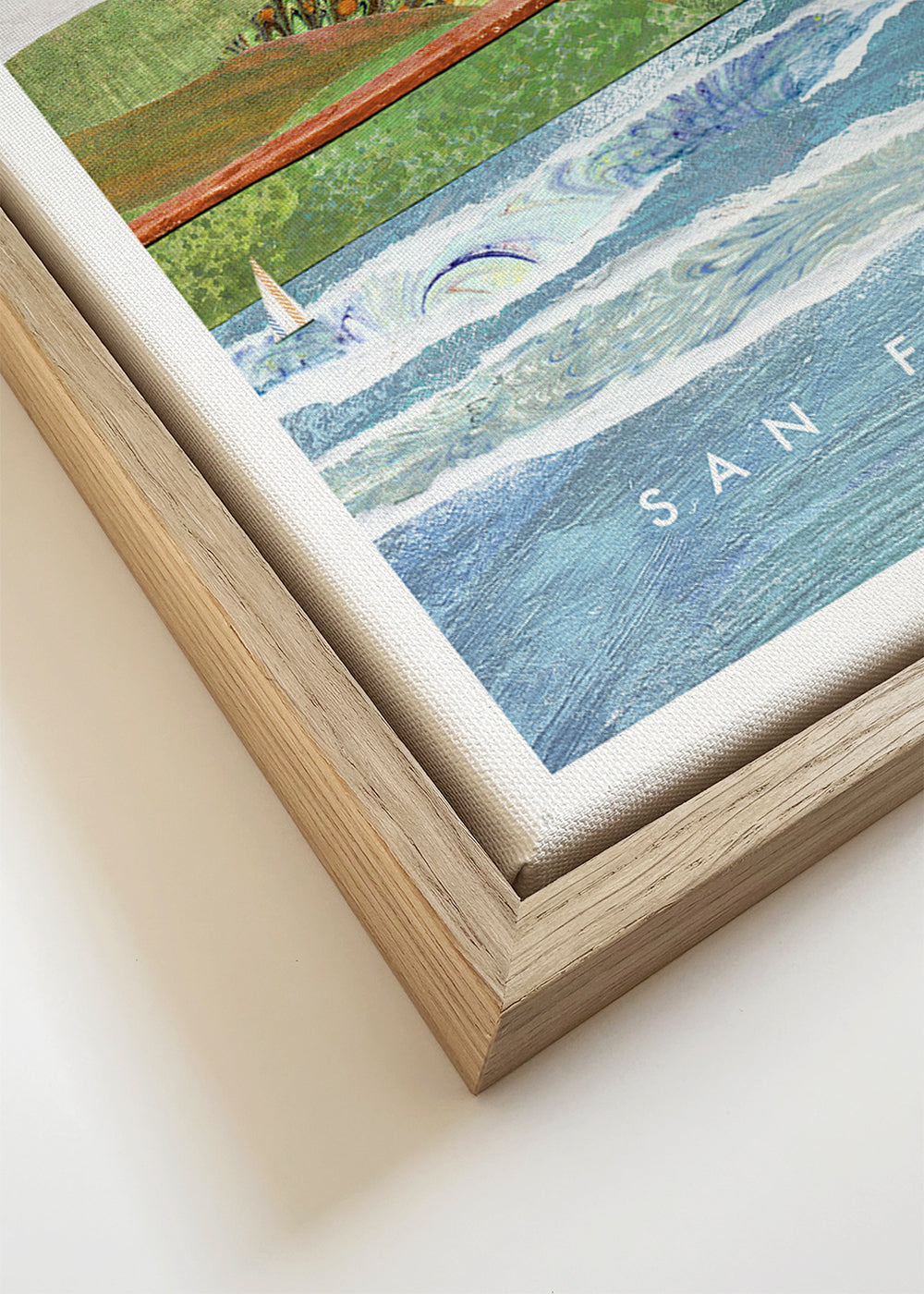 Poster de cidade San Francisco ilustrado