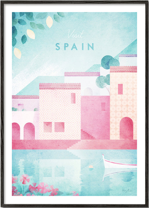 Poster de viagem Espanha em tons pastel
