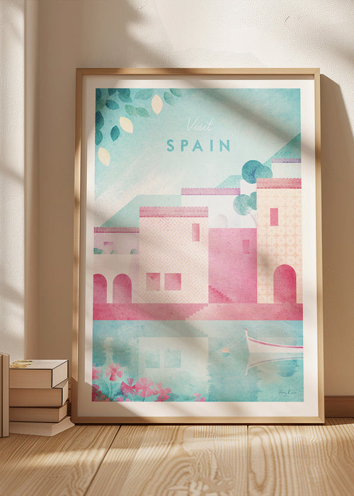 Poster de viagem Espanha em tons pastel