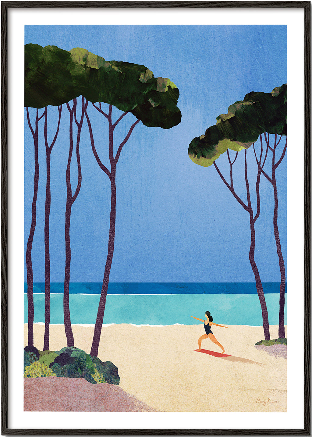 Beach yoga