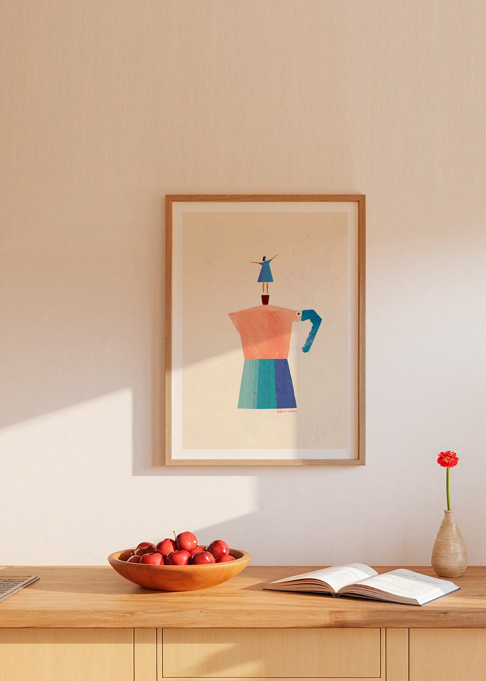 Arte para cozinha: moka e silhueta divertida – Product1