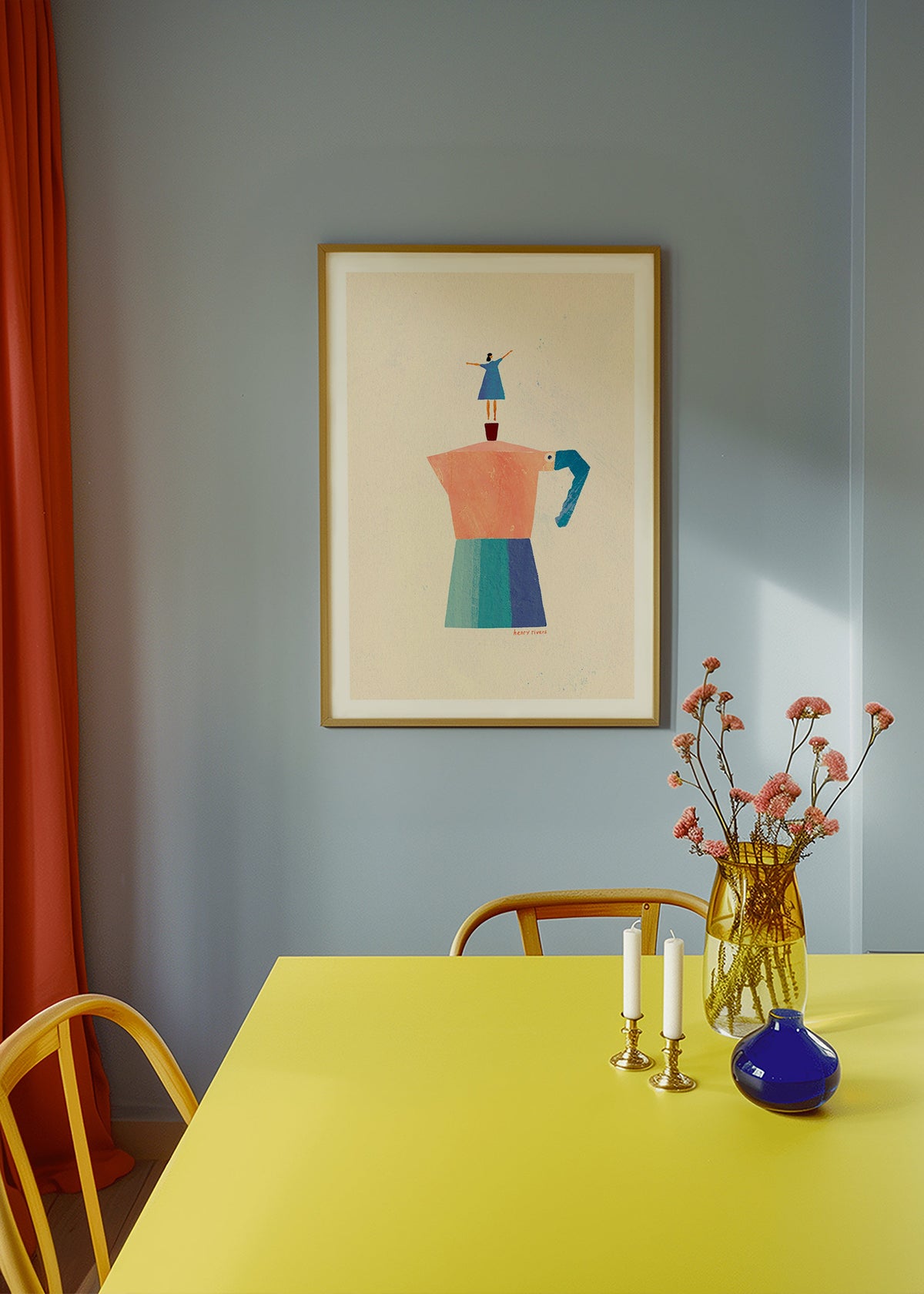 Arte para cozinha: moka e silhueta divertida – Product2