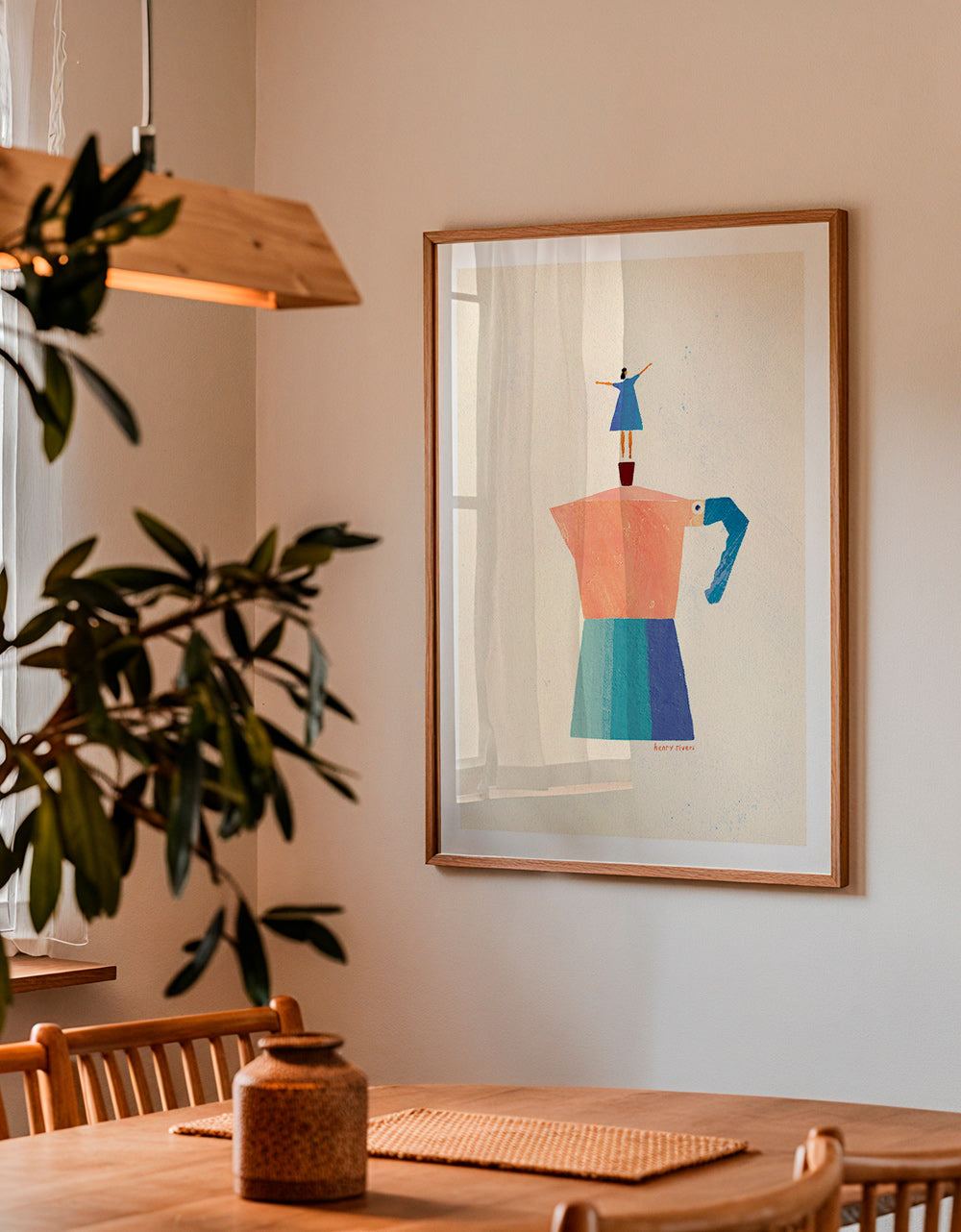 Arte para cozinha: moka e silhueta divertida – Product3