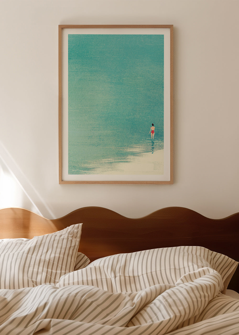 Arte paisagística: banhista no horizonte sereno – Product2