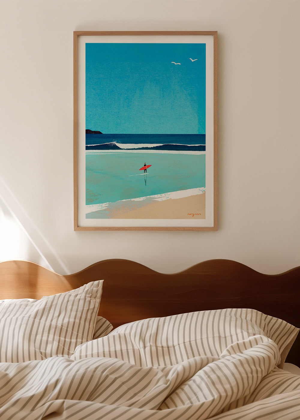 Arte desportivo: surfista na margem – Product1