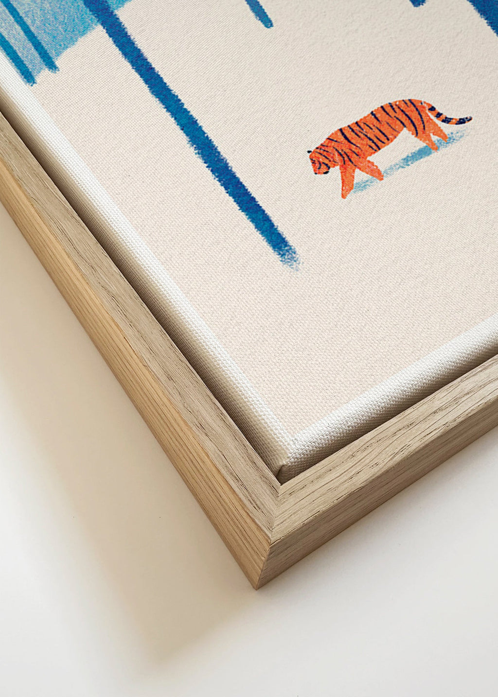 Quadro tigre na neve – Canvas detail