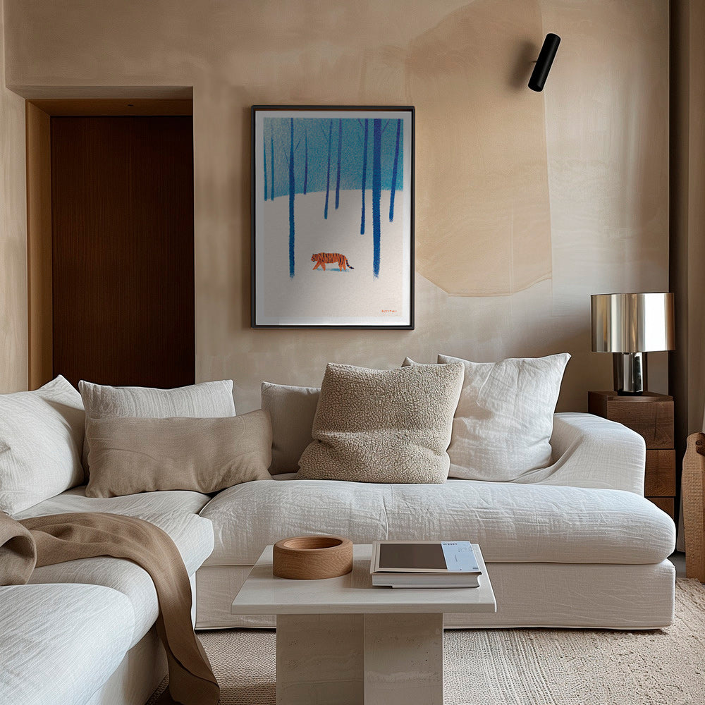 Quadro tigre na neve – Canvas1