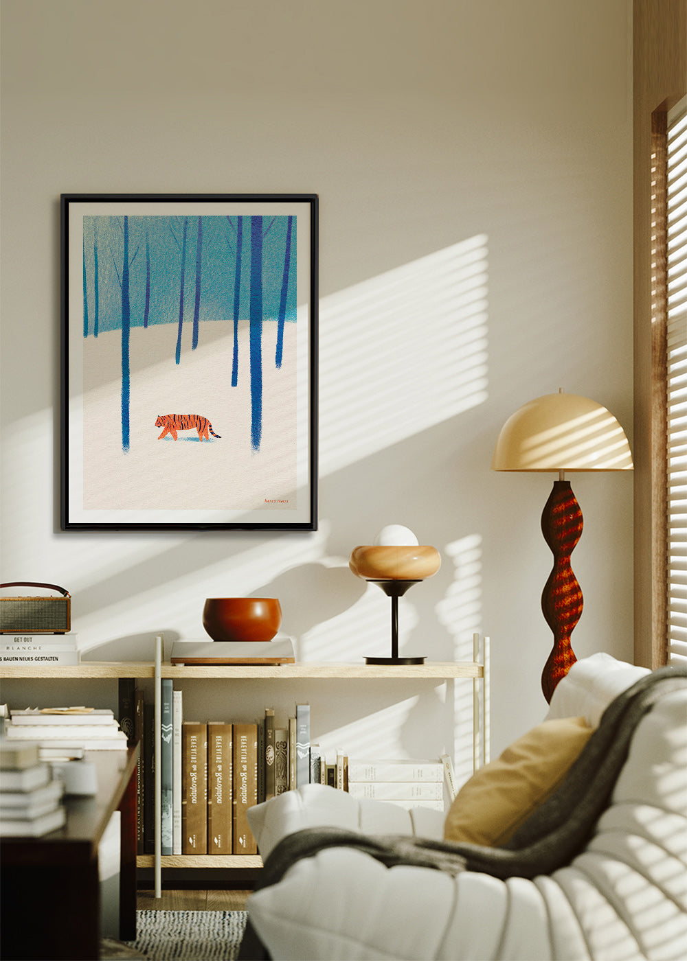 Quadro tigre na neve – Canvas2