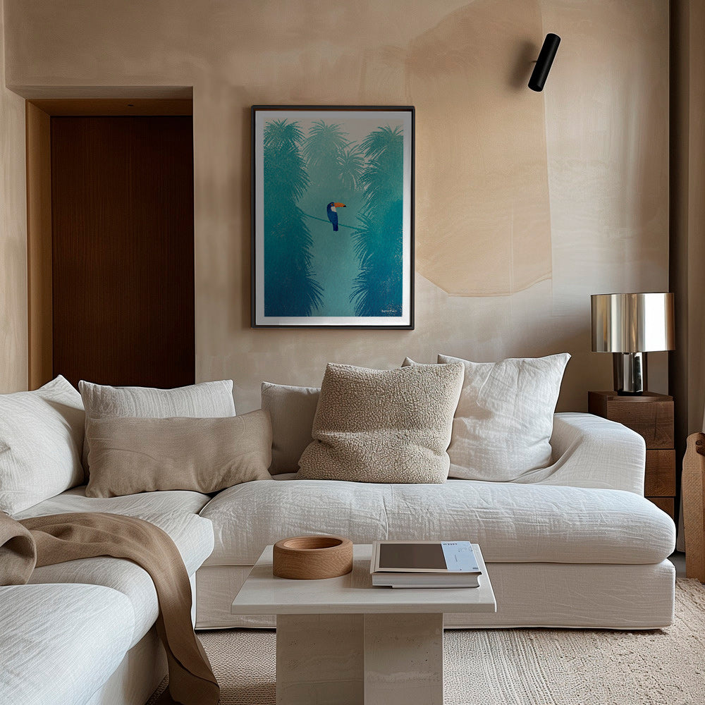 Tucano em ramo tropical – Canvas1