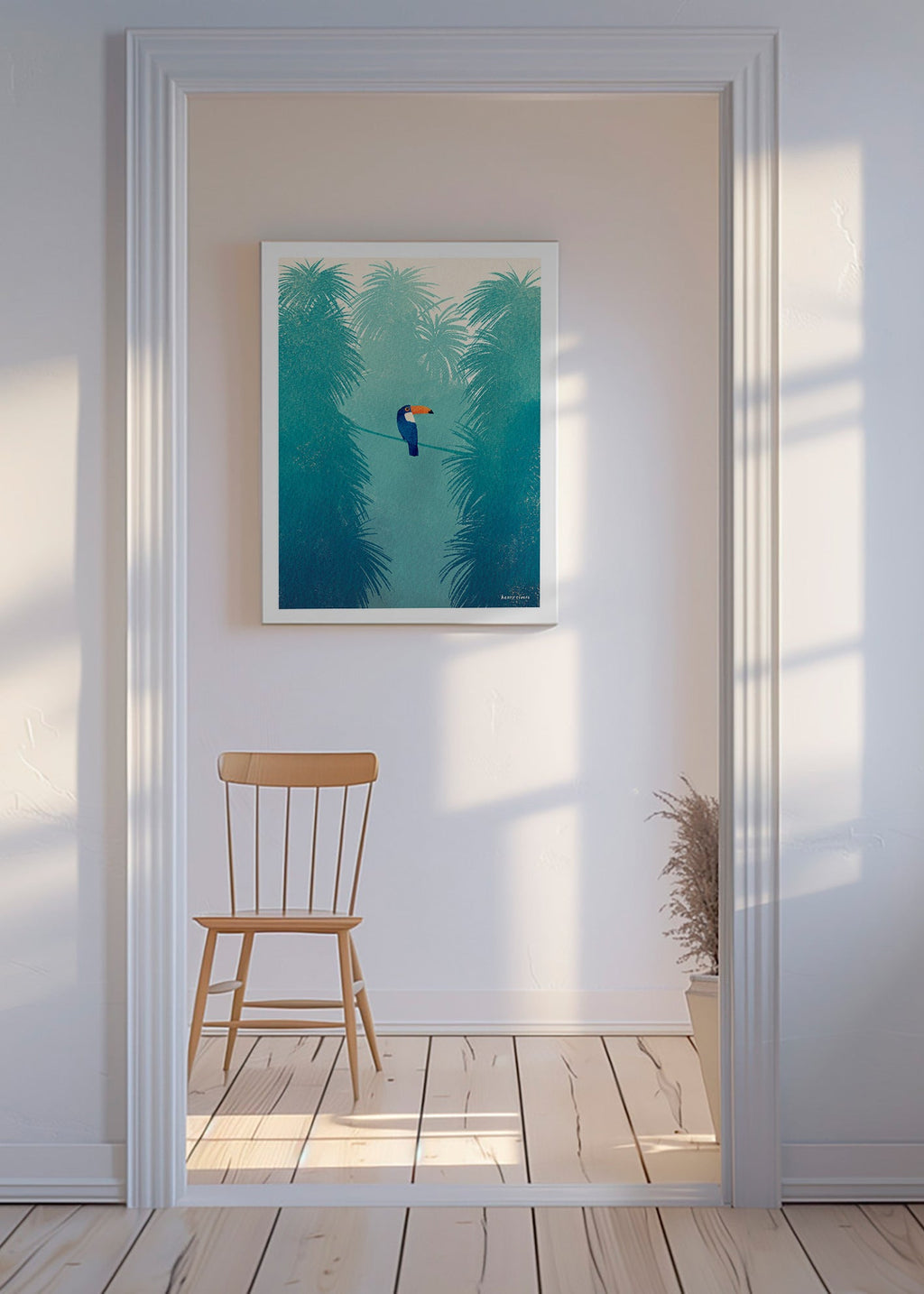 Tucano em ramo tropical – Canvas