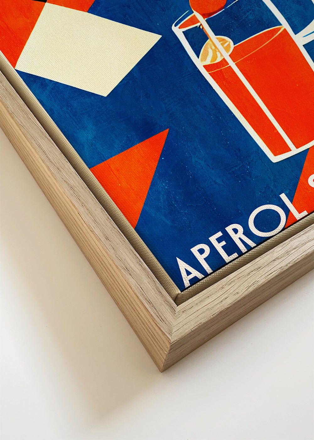 Arte para cozinha Aperol Spritz poster geométrico