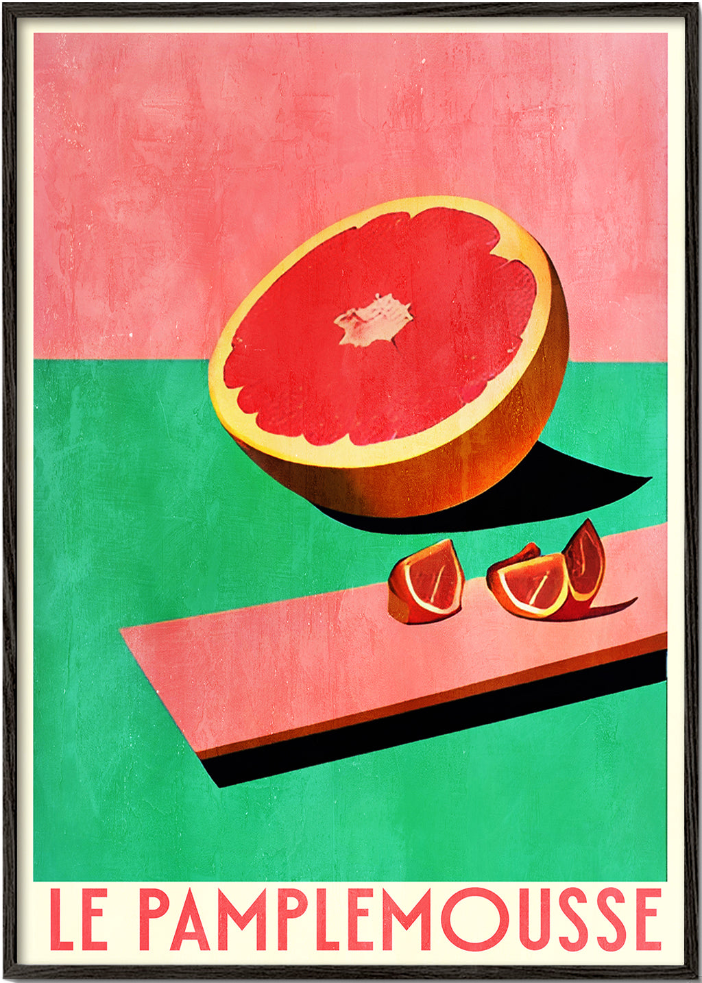 Arte para cozinha: pôster de grapefruit vintage