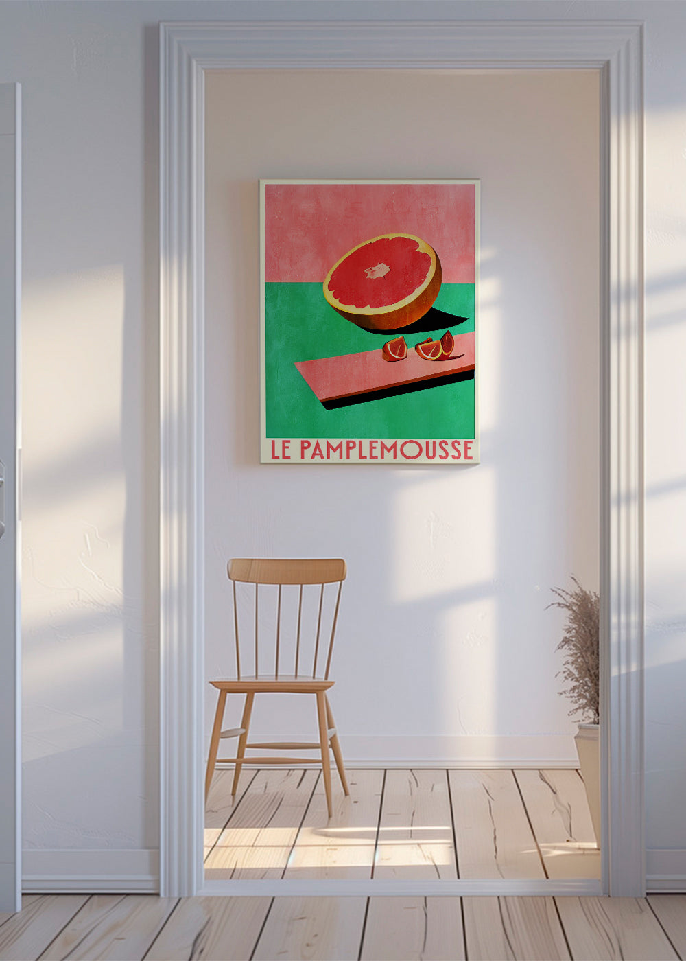 Arte para cozinha: pôster de grapefruit vintage