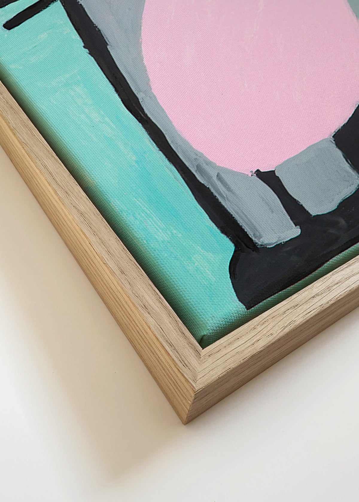 Lâmina infantil pinguim rosa divertido – Canvas detail