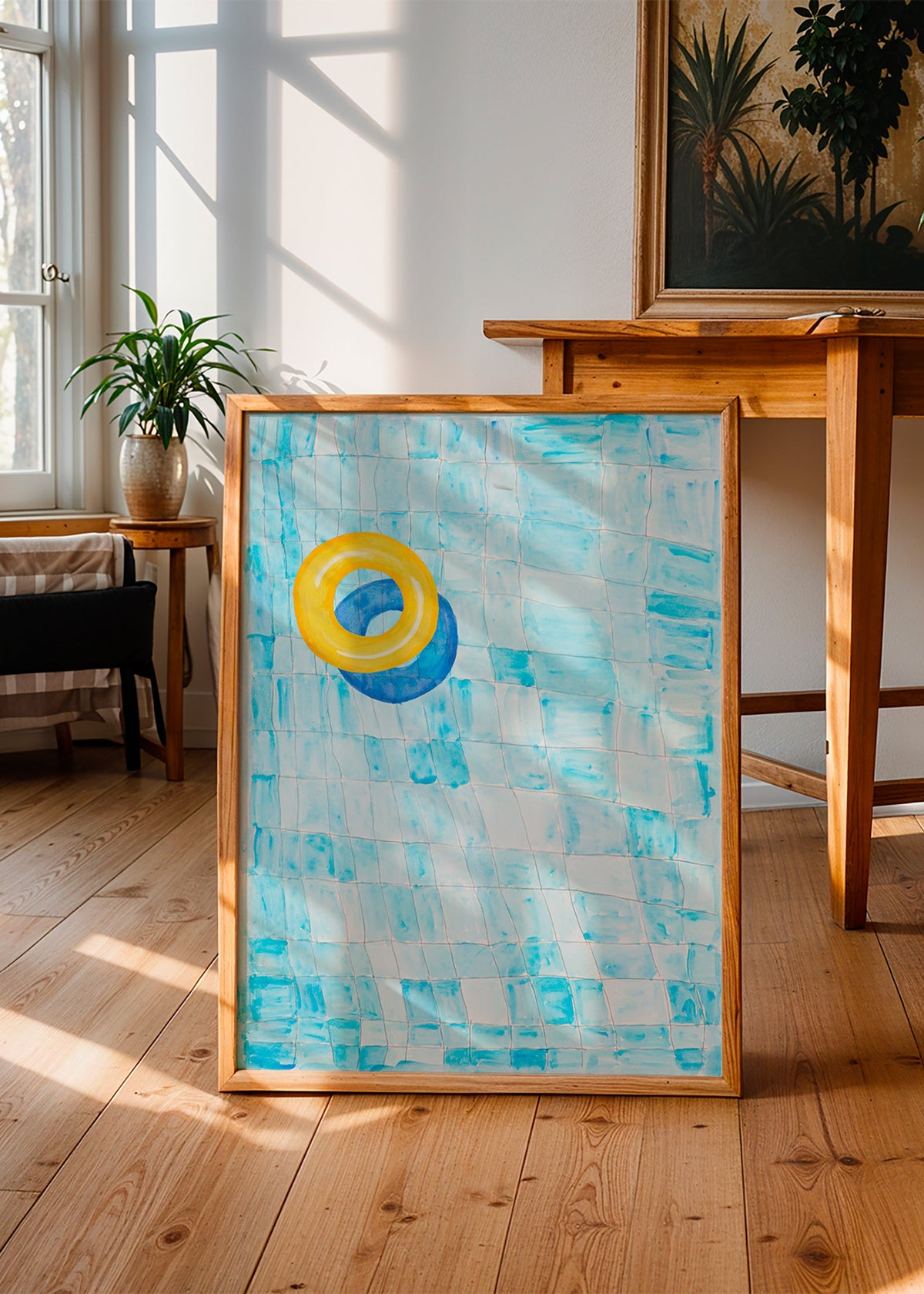 Quadro minimalista com boia amarela – Product1