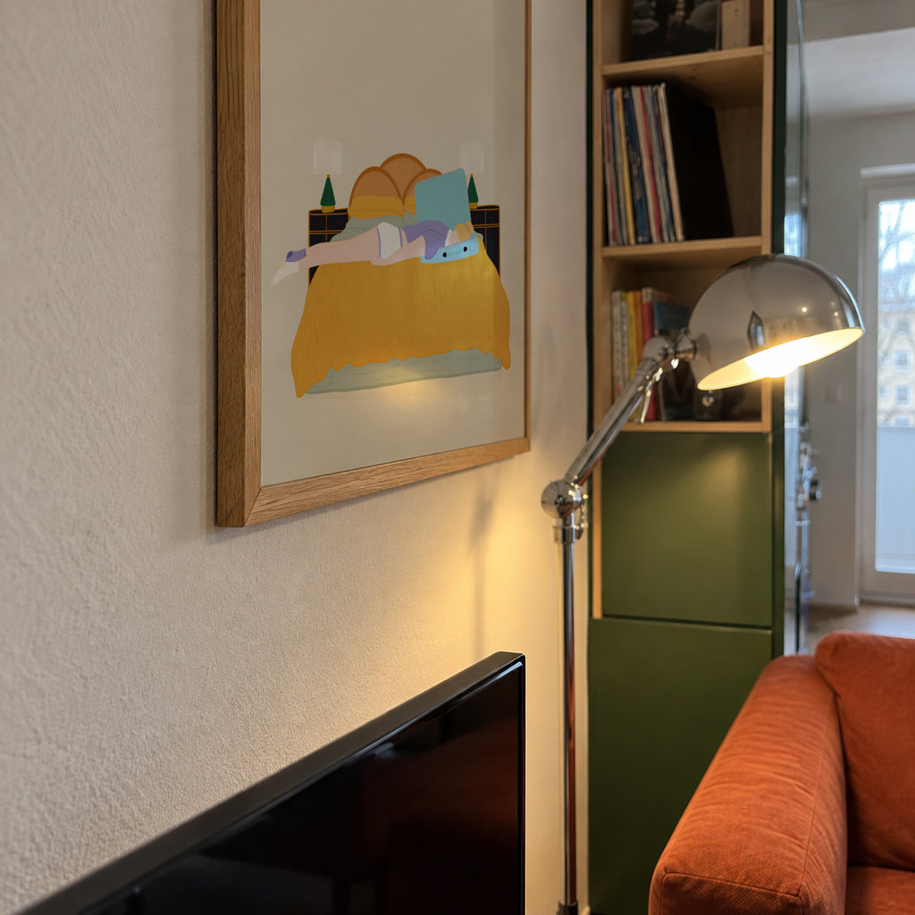 Digital Nomad - Framed poster detail