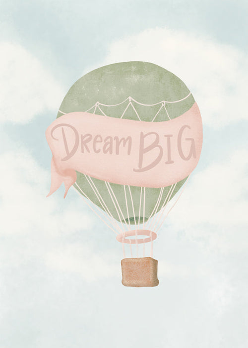 Lâmina infantil com balão e texto
