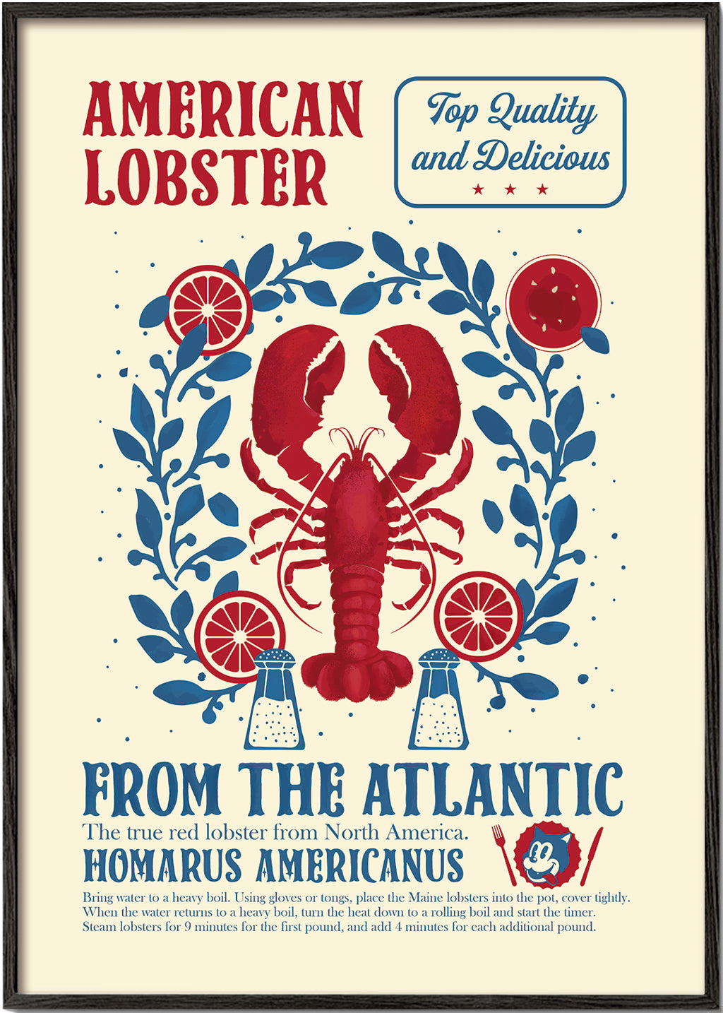 Lobster kitchen print