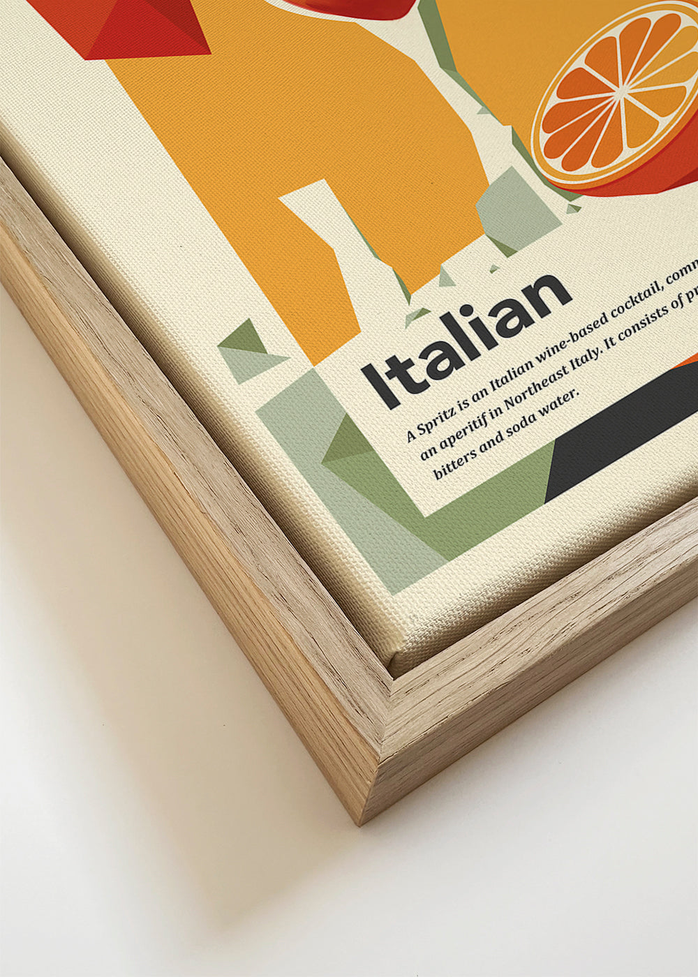 Arte para cozinha Spritz cartaz italiano vintage