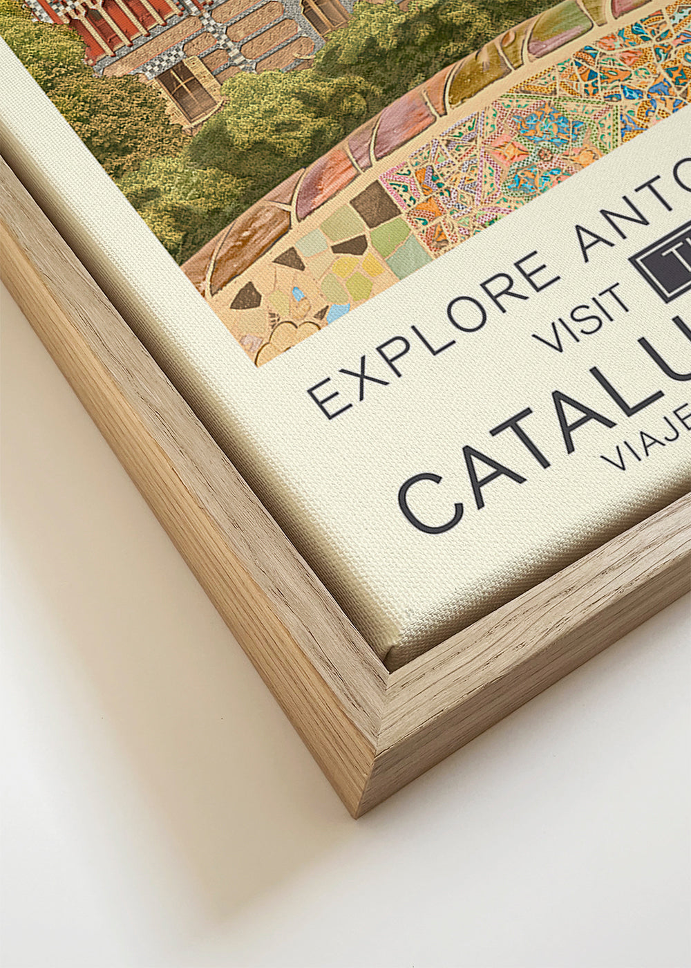 Poster de Barcelona estilo Gaudí