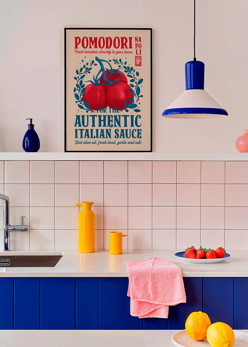 Arte para cozinha Pomodori tomates vermelhos
