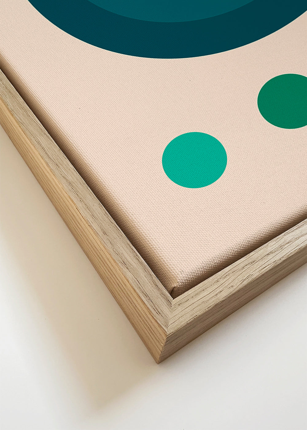 Poster geométrico Bauhaus com círculos concêntricos
