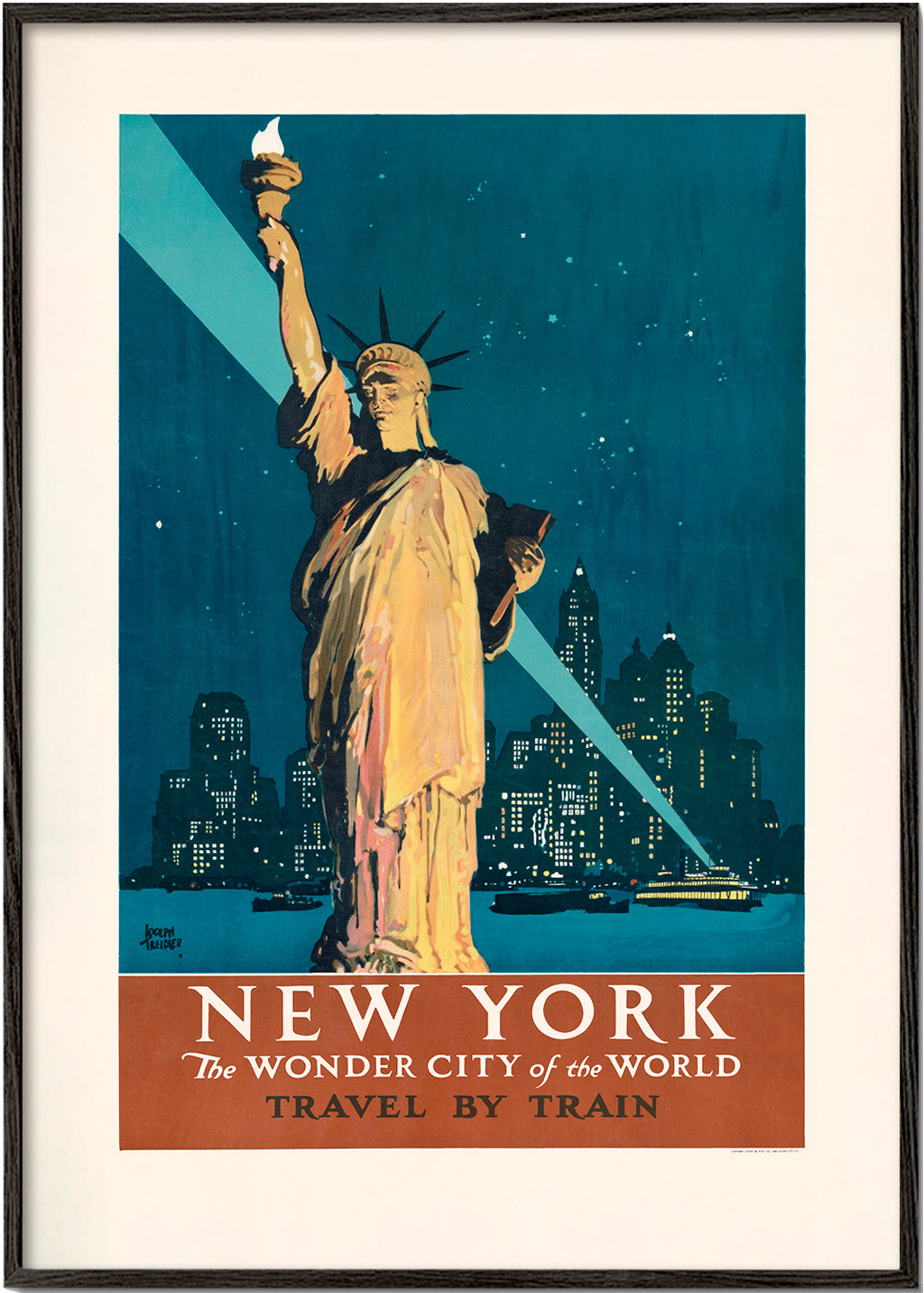 Poster de viagem New York vintage