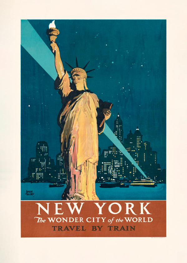 Poster de viagem New York vintage