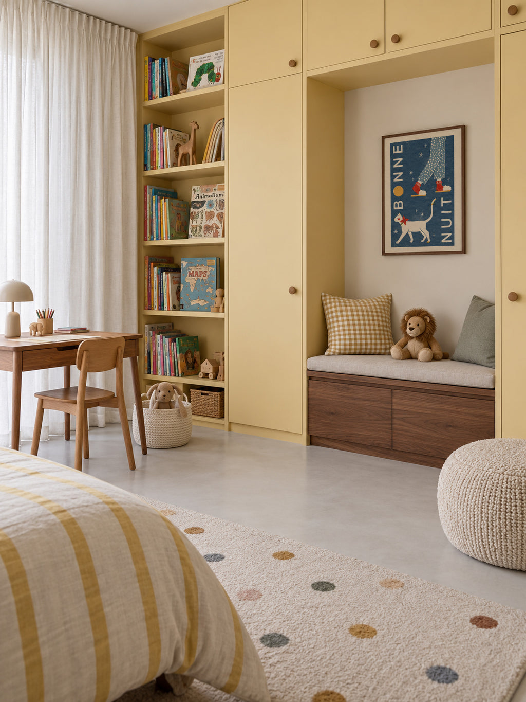 Bonne Nuit - Framed poster in an interior
