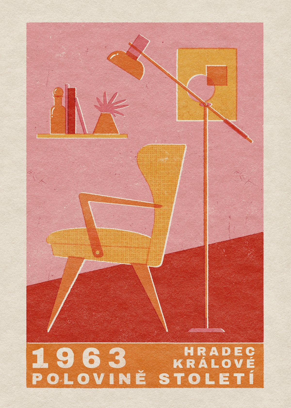 Mid Century Czech Furniture - Unframed art print