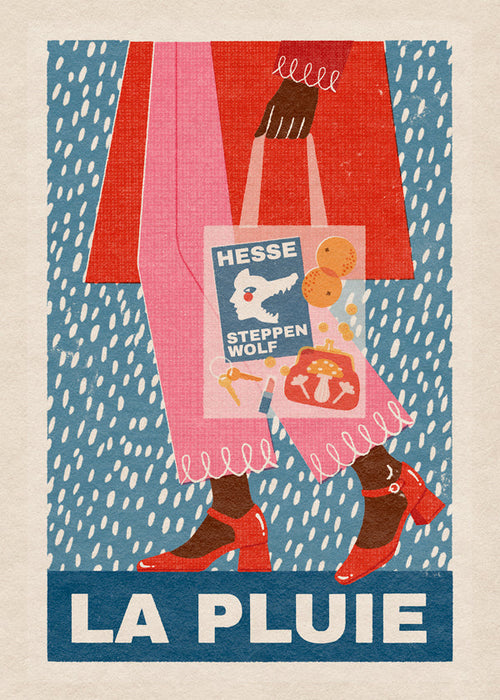 Ilustração La Pluie saco e chuva
