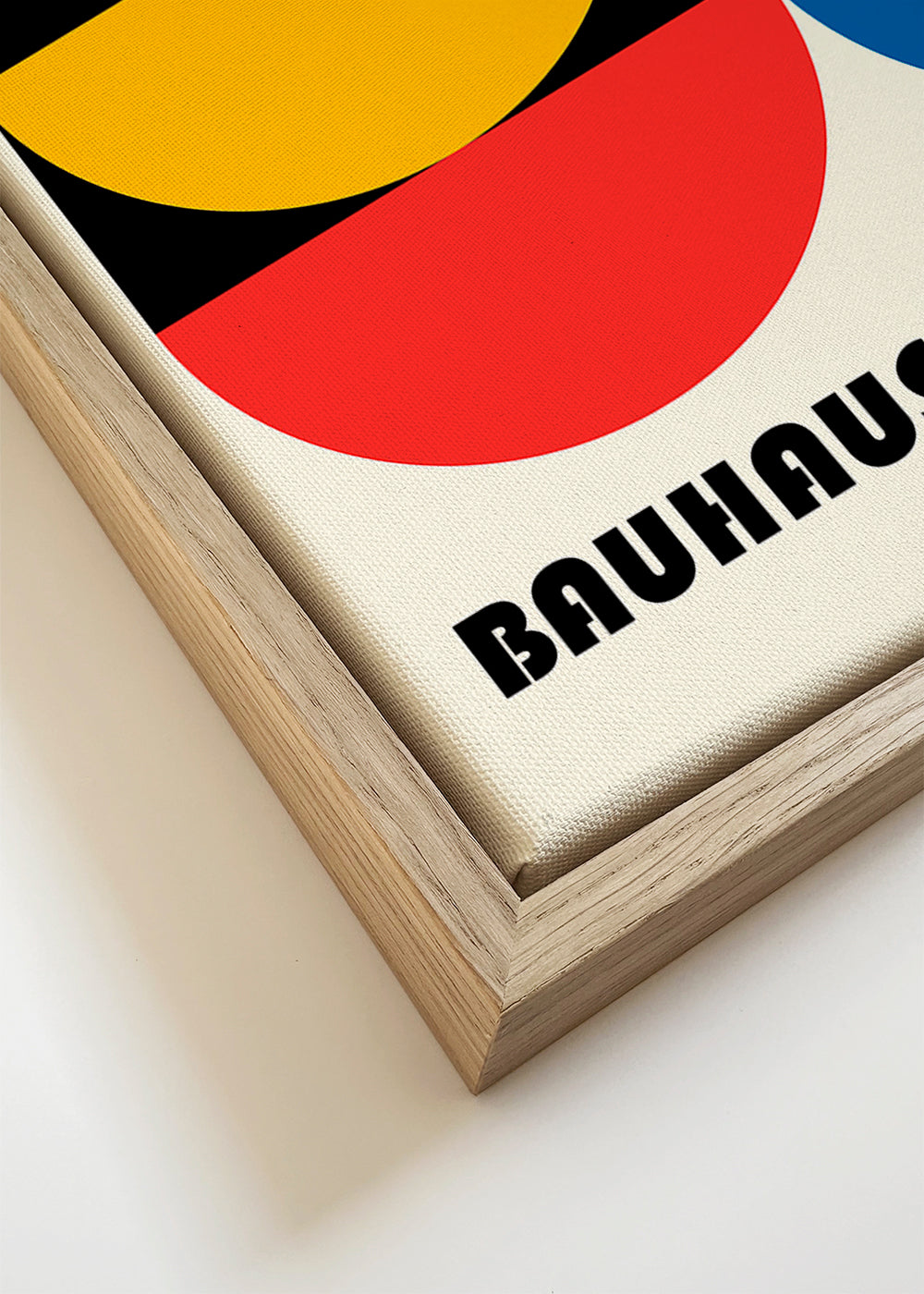 Quadro geométrico Bauhaus 1923 formas primárias