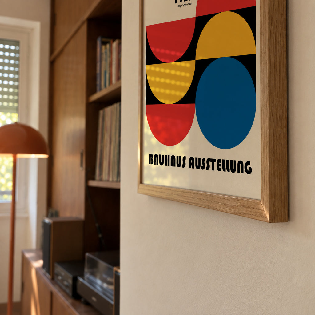 Bauhaus Ausstellung IV - Framed poster detail
