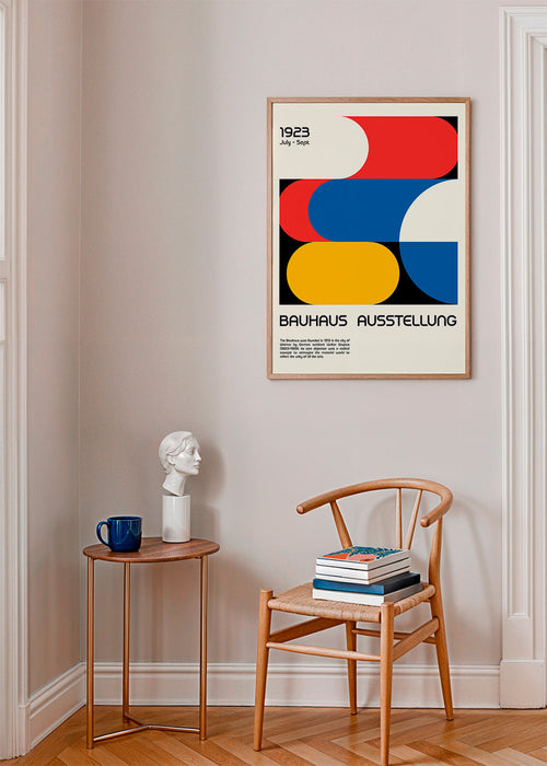 Poster vintage Bauhaus geométrico 1923