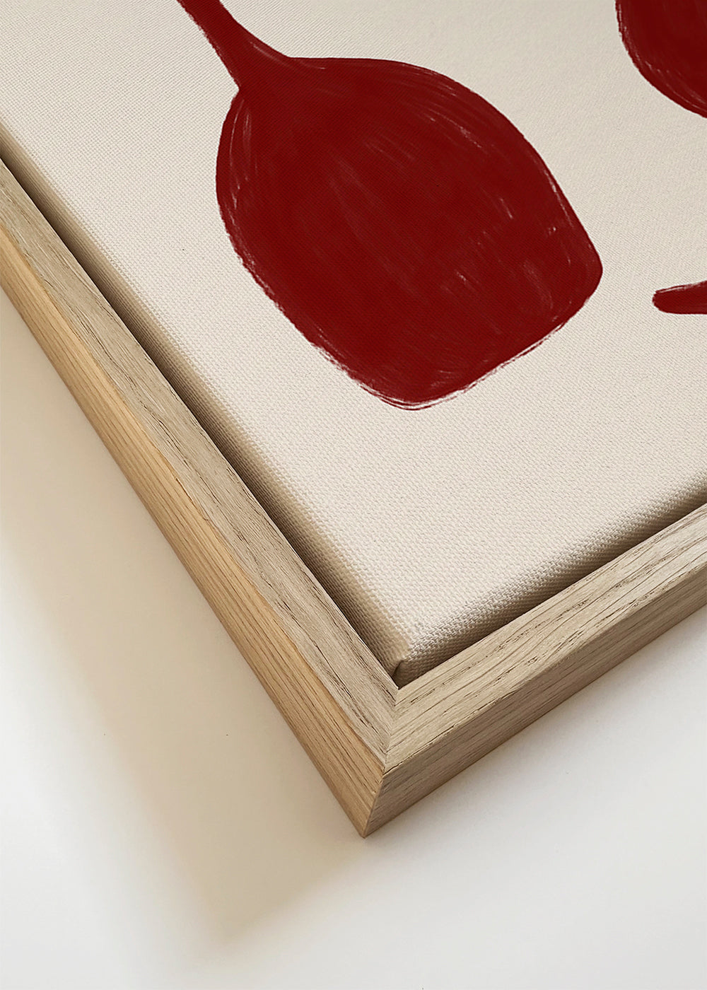 Arte para cozinha copos de vinho vermelhos minimalistas