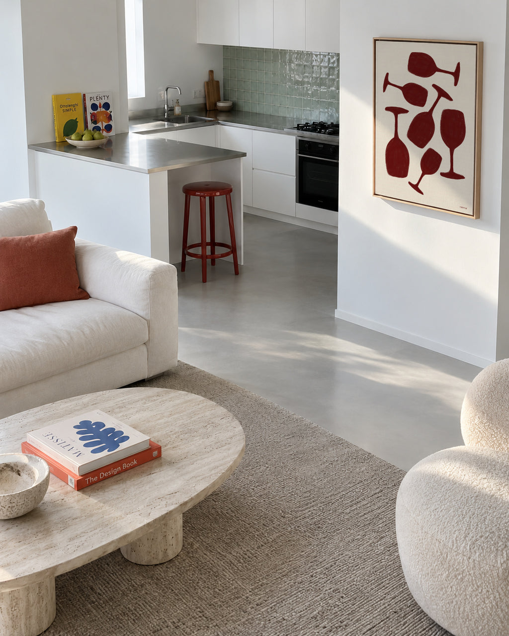 Wine not? - Framed canvas in an interior